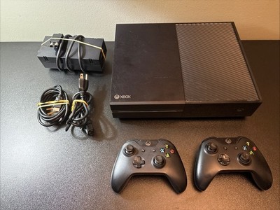 Microsoft Xbox One 500GB Console - Black With 2 Controllers & Cords Tested Works