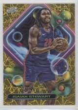 2023 Topps Cosmic Chrome Gold Interstellar Refractor 30/50 Isaiah Stewart 16wc