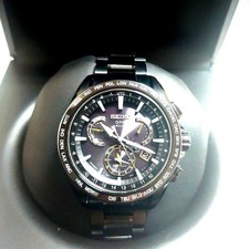 Excellent SEIKO Astron SBXB079 Titanium Ceramic Solar GPS 45mm Black