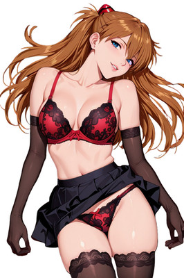 Asuka Langley Neon Genesis Evangelion NGE Waifu Anime Sticker 6'' Car Decal