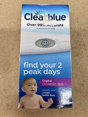 Clearblue Digital Ovulation Test Predictor Kit, 10 Test Exp 10/27 IMPERFECT BX
