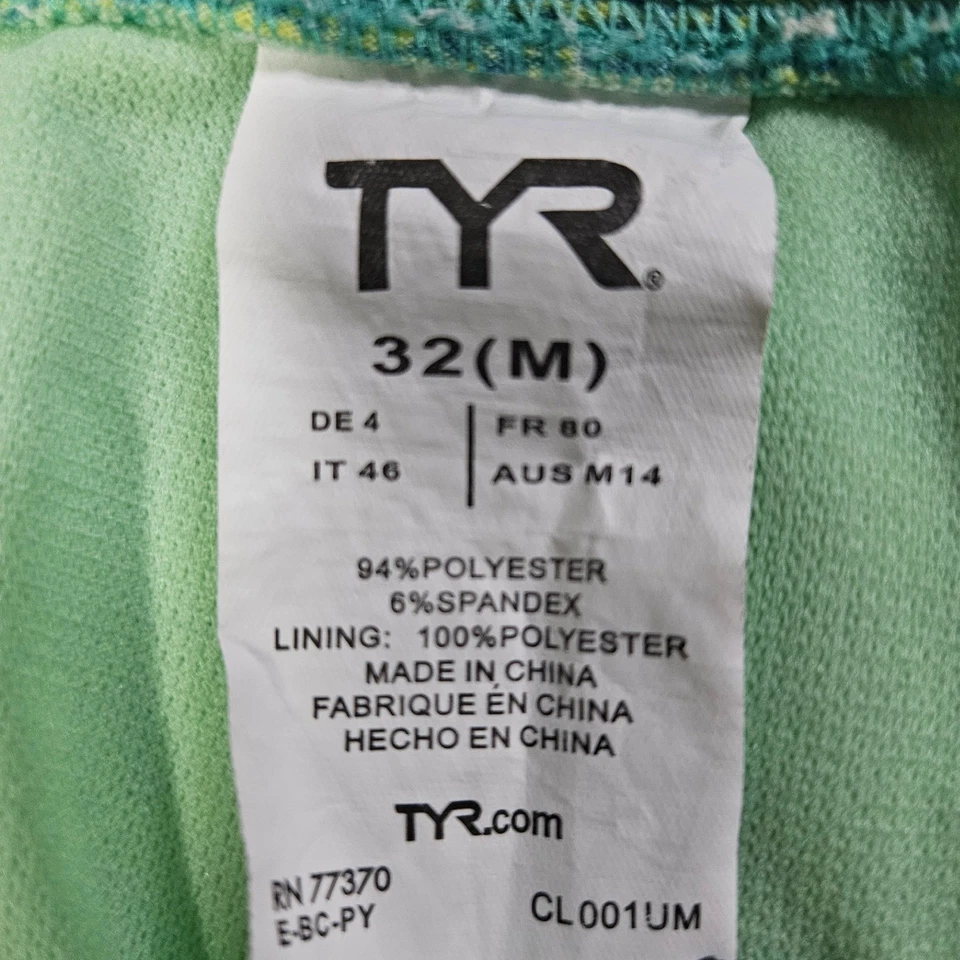 Calzoncillo de natación para hombre TYR 32 M verde brezo entrenamiento de rendimiento CL001UM Foto 4 de 4