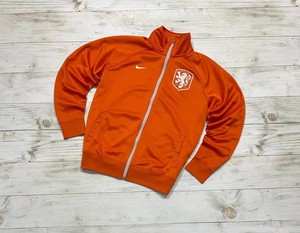 NIKE HOLLAND NETHERLANDS 2014 2015 Track Soccer Jacket Men Size L Orange