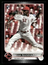 Reiver Sanmartin Cincinnati Reds 2022 Topps Black #619 SN /71