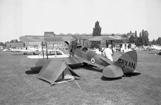 De Havilland DH.82A Tiger Moth G AXAN c1984 B&W Negative Aviation Aircraft