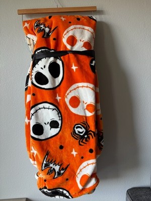Disney Nightmare Before Christmas Jack Skellington Plush Throw Blanket 2 Pack