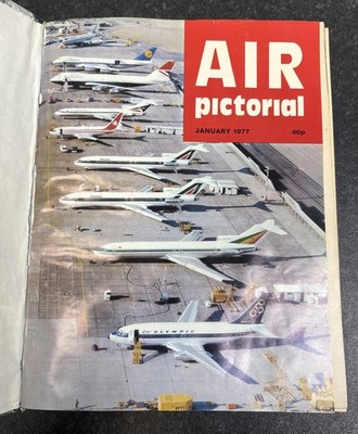 AIR PICTORIAL MAGAZINE 1977 - FULL YEAR 12 ISSUES IN BOUND BOOK - AVIATION