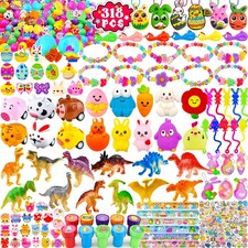 100 Prefilled Easter Eggs With Toys Bulk 318 Pcs Kids Toddler Egg Hunt Fillers