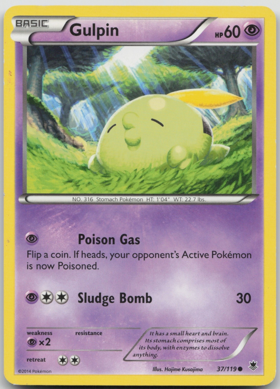 Gulpin 37/119 Common XY - Phantom Forces LP Normal