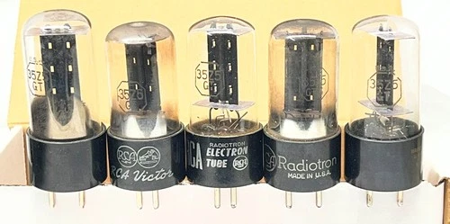 (5) 35Z5GT Rectifier RCA radio audio amplifier vacuum tube tested STRONG Vintage
