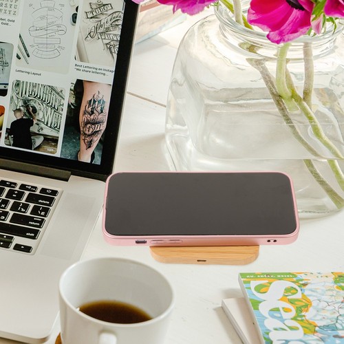 1PC 10W Wireless Phone Charger Portable Mobile Phone Recharger Wooden Phone - 第 4/12 張圖片