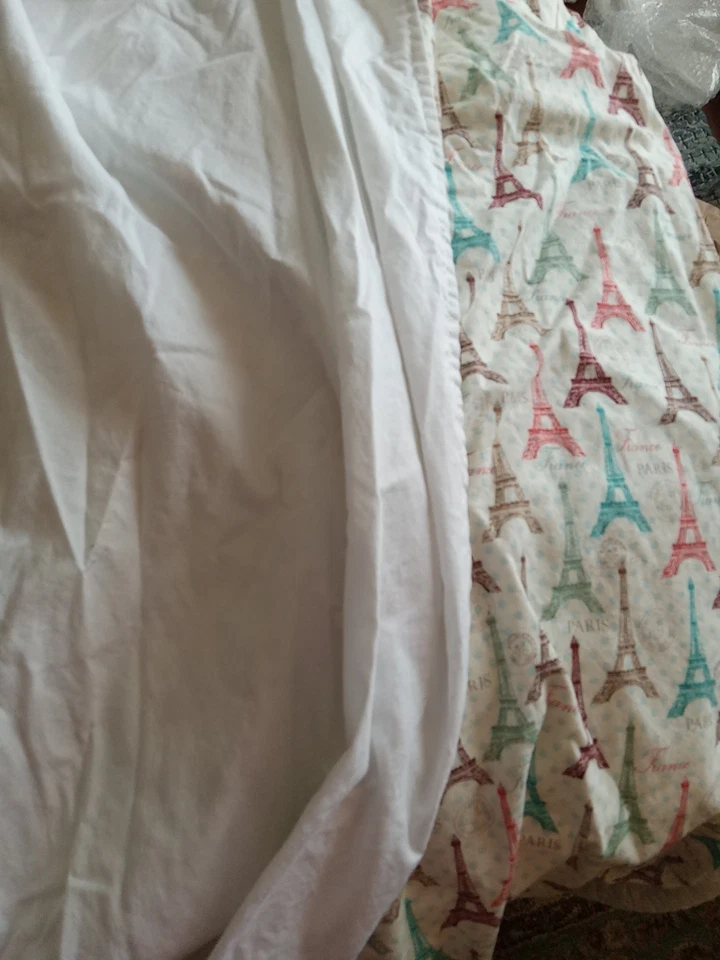 1 Pair Paris Postcard David Textiles Vintage Drapes 40x72 Eiffel Tower France - Image 4 of 4