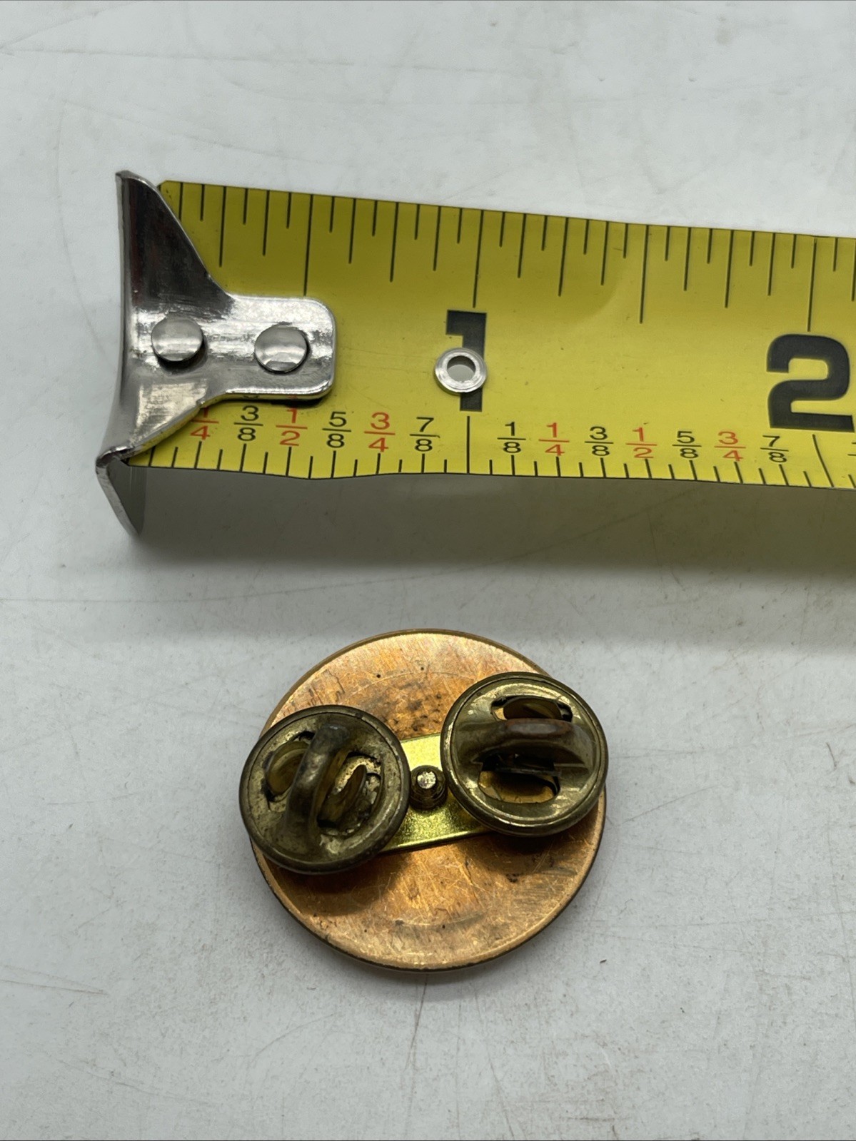 U.S. Military Army Quartermaster Officer Collar Disc Insignia Type 3 Pin Clutch