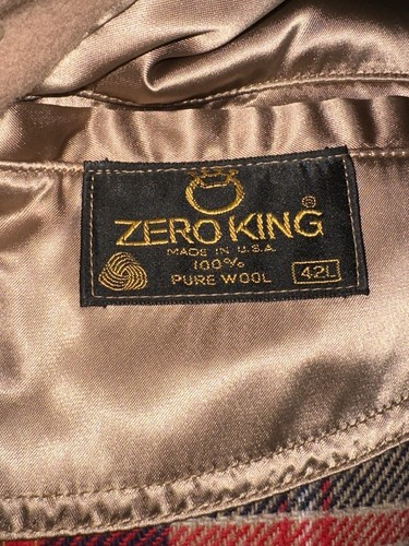 Beautiful Zero King Heavy Duty Wool Winter Coat Mens 42L Made In USA Peacoat - Picture 3 of 6