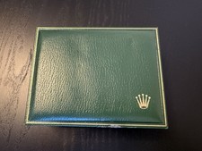 Rolex Uhrenbox Lederbox Box grün green Vintage Ref. 11.00.01 Original
