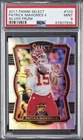 2017 PANINI SELECT SILVER PRIZM #103 PATRICK MAHOMES II ROOKIE RC PSA 9