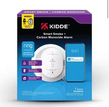 Kidde RGCUAR-RW Smoke  Carbon Monoxide Alarm Works With RING Brand New/Sealed