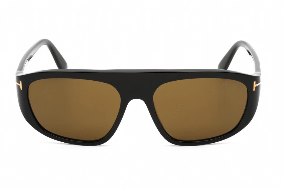 Gafas de sol TOM FORD EDWARD-02 FT1002 01J marco negro lentes marrones 58 mm Foto 4 de 4