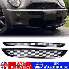 Front Upper Lower Grille For Mini One&Cooper S R50 R52 R53 2001-2006 Gloss Black