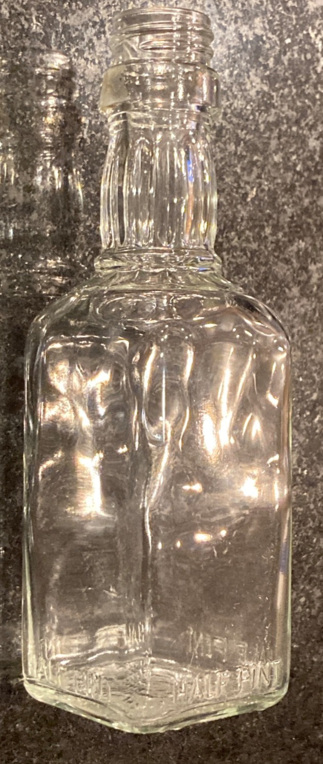 SCARCE Square HALF PINT 1973 Jack Daniels empty bottle, no cap | eBay