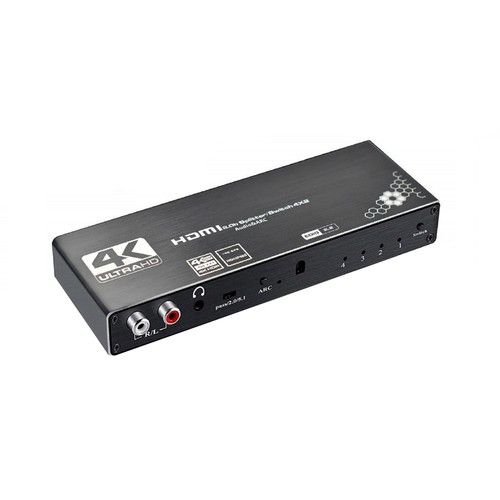 HDMI Switch 4X2 With Audio Separation 4K@60Hz HDMI Switcher With ARC Function - Picture 3 of 12