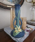 Roseville Blue  Zephyr Lily Bud Vase