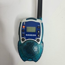 Vintage Ranger Blue Translucent Walkie Talkie 2-Way Radio Two-Mile Range Retro