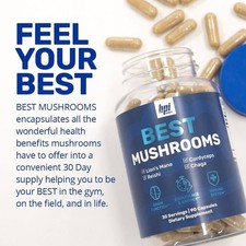 BPI Sports Best Mushroom Complex Lion's Mane Chaga Cordyceps Reishi 90 caps