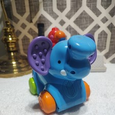 Vintage 2008 Fisher-Price Amazing Animals Press Go Elephant Works