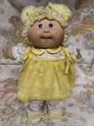 Cabbagepatch Kids Vintage 1980s Double Blonde Pony Blue Eyes CPK Girl Doll