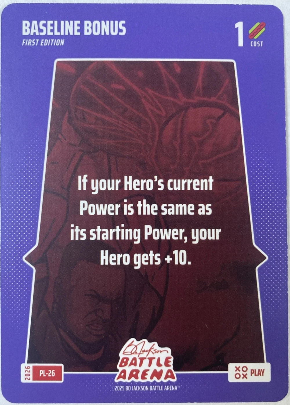 2026 Bo Jackson Battle Arena Baseline Bonus SP Play #PL-26 Griffey Edition