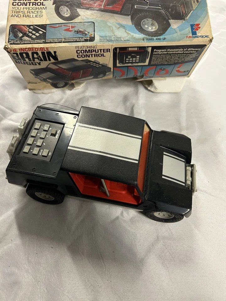 Coche programable The Incredible Brain Buggy control por computadora 1979 en caja Foto 3 de 4