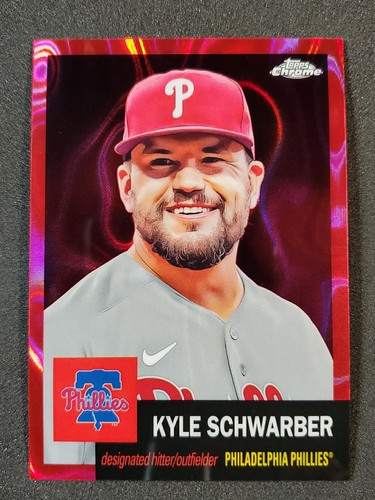 2022 Topps Chrome Platinum 1/5 Red Lava Refractor Kyle Schwarber #265 Phillies