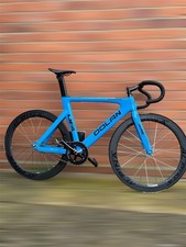 Dolan DF4 Carbon Track Bike 57cm  Alpina Carbon Wheels Custom Sky Blue Race Spec