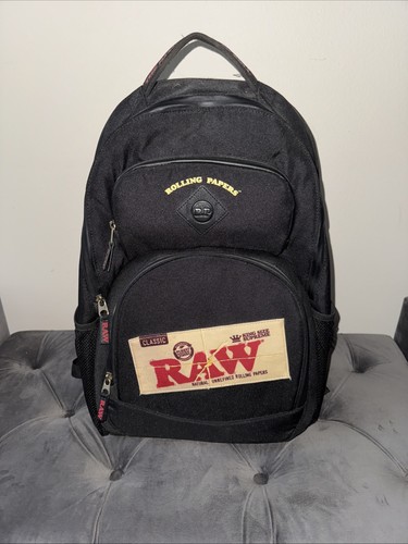 Raw Rolling Papers Black Backpack
