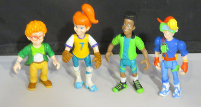 Vintage 1990 Burger King BK Kids Club Action Figures Jaws, Boomer, IQ, Kid Vid