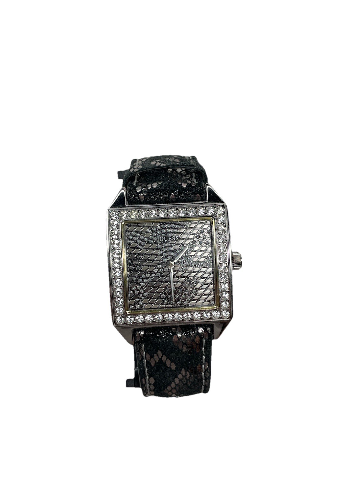 GUESS Watch Python Snake Animal Print Leather Cry… - image 8