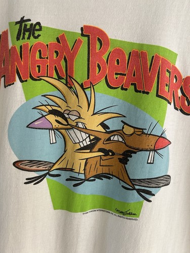 Nickelodeon Vintage 1999 Universal Studios Angry Beavers Shirt Size Large Rare - Picture 14 of 24