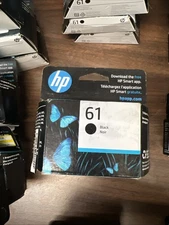 New! Genuine HP 61 Black Ink Cartridge Exp 2026-2027