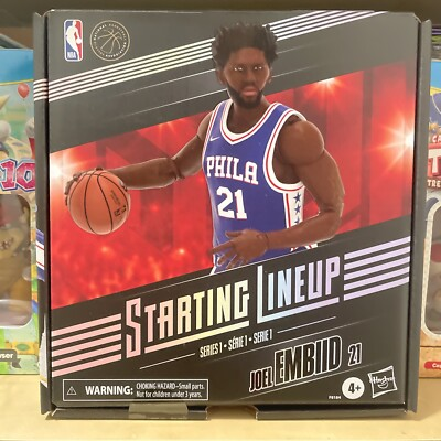 #ad Hasbro Joel Embiid Philadelphia 76ers NBA Starting Lineup Series 1 Action Figure $24.99