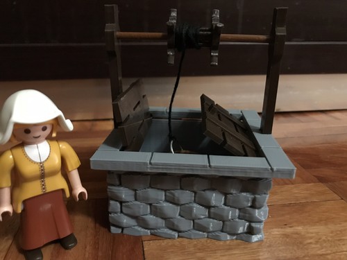 Playmobil Pozo Medieval Custom 3D Belén Caballero Castillo. Medieval Well. Puits - Imagen 4 de 4