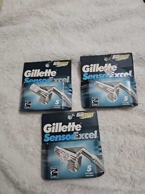 Gillette Sensor Excel Razor Blades - 15 Cartridges