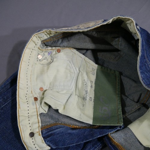 Polo Ralph Lauren Mens 32x34 in Straight 15941 Dark Wash Blue Cotton Denim Jeans - Picture 9 of 18