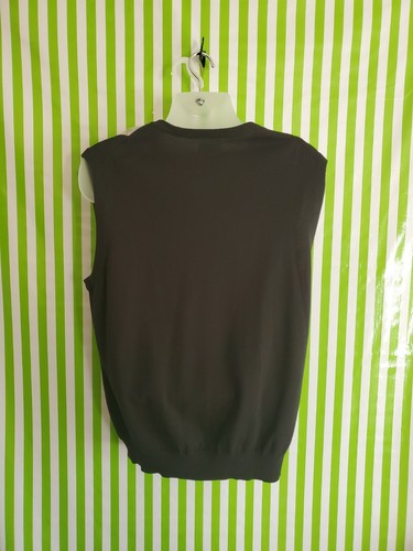 Consensus V-neck sweater vest Men’s L Argyle design on front, black gray NWT - Picture 9 of 12