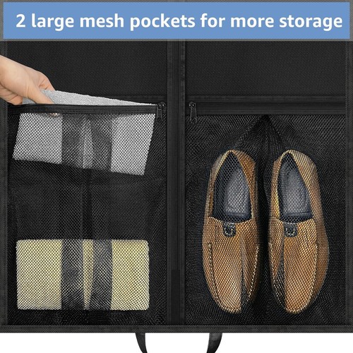 3x Kleidersack mit Schuhtasche Schuhsack Kleiderhülle Vlies Schutzhülle DE - Bild 10 von 11