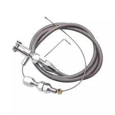 36" Car Auto Engine Throttle Cable Stainless Steel Braided Throttle Gas Cable