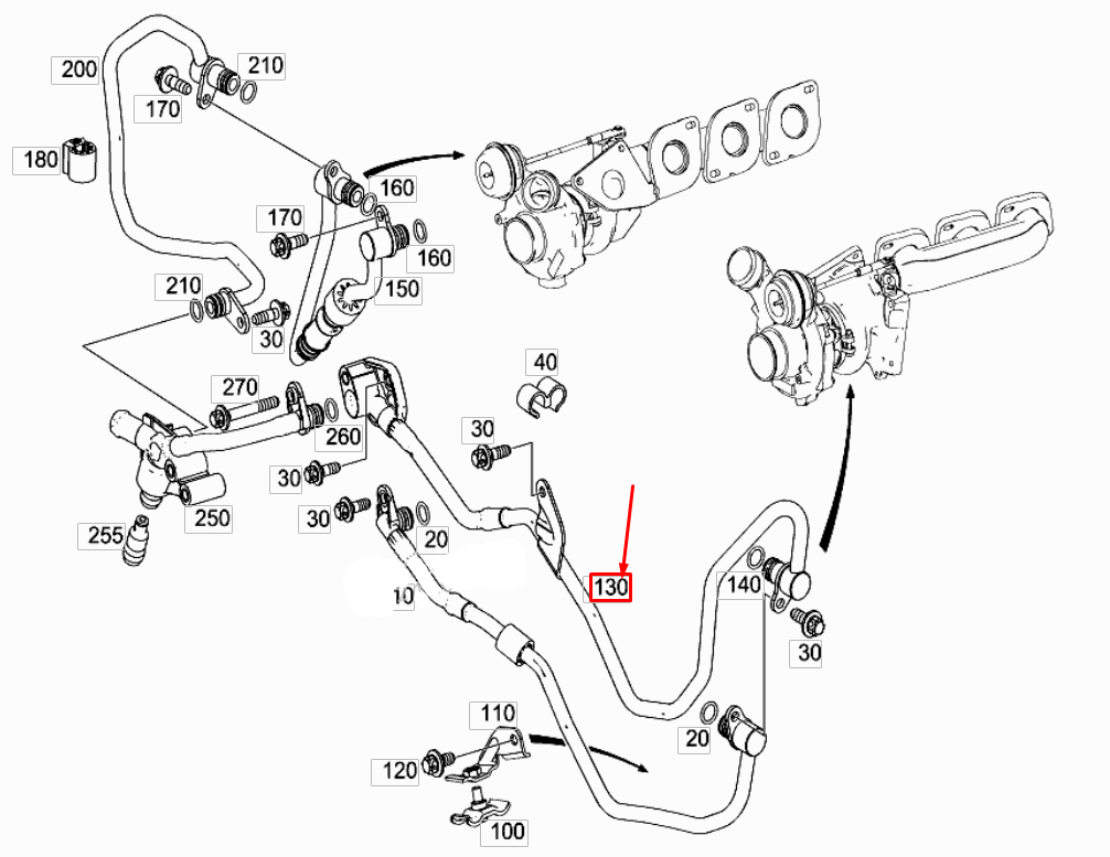Neu MERCEDES-BENZ S W222 Linke Kühlmittelrücklaufleitung A2782001751 Original