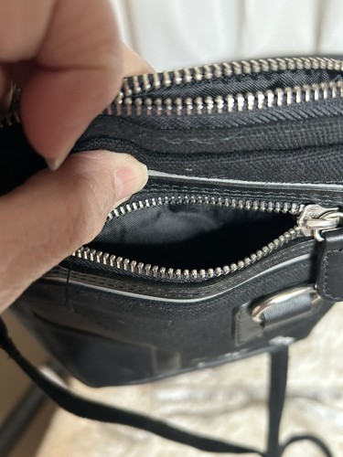 Harley Davidson MINI PURSE BAG Satchel NWOT Black Canvas Great Gift Idea - Picture 4 of 6