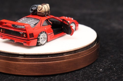 New 1:64 Diecast Model PGM Ferrari F40 Red Travel Deluxe Version Last One - 第 5/8 張圖片