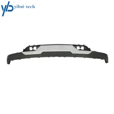 Plastic Front Bumper Valance & Chrome Skid Plate Fit For Silverado 1500 16-2018